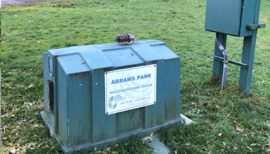 Design services for rehabilitation of the Abrams Park sanitary pump station in Ridgefield, Washington, including hydraulic analysis and upgrades to the wetwell, mechanical, and electrical systems.